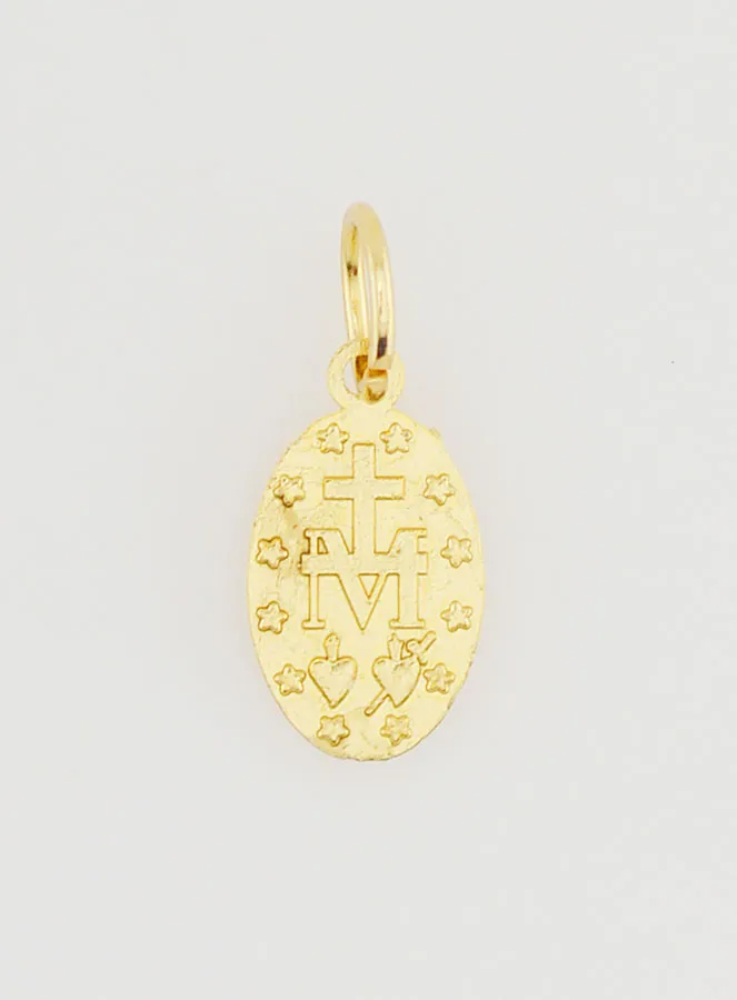 Golden Miraculous Medal Rue du Bac Paris - 12mm (pic 4)