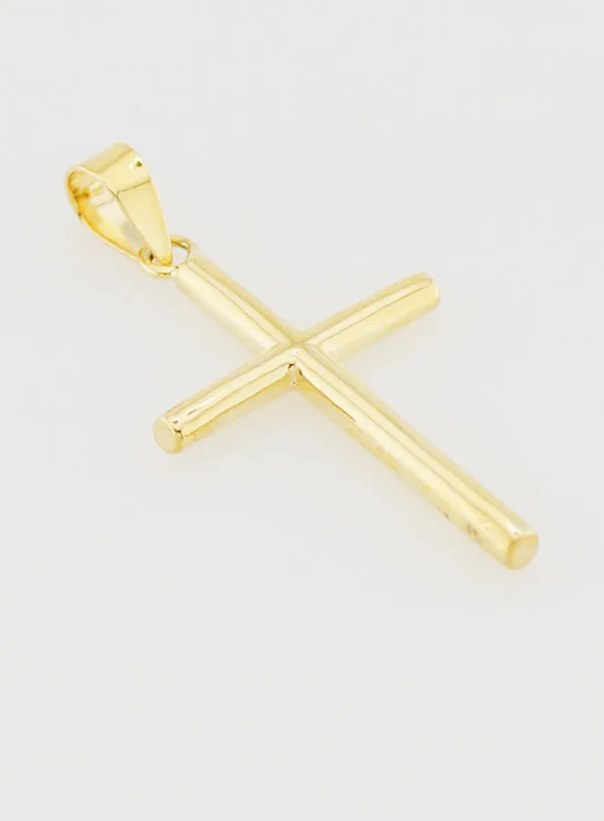 Cross Pendant 21mm - 9ct Gold (pic 3)