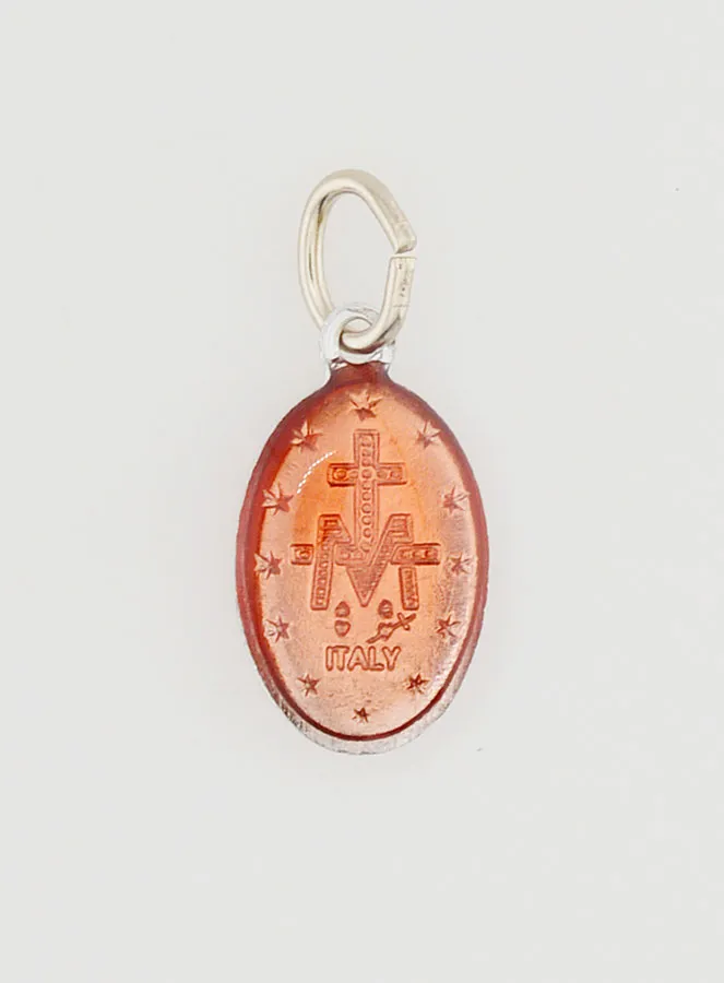 Red Miraculous Medal - 14mm (pic 4)