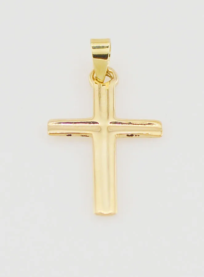Cross Pendant 23mm - 9ct Gold (pic 2)