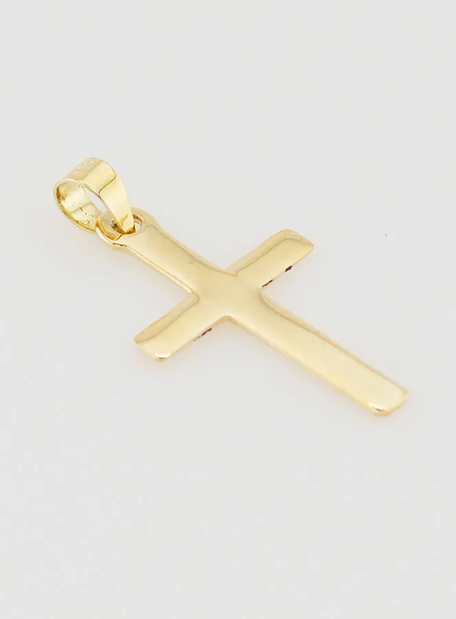 Cross Pendant 23mm - 9ct Gold (pic 4)