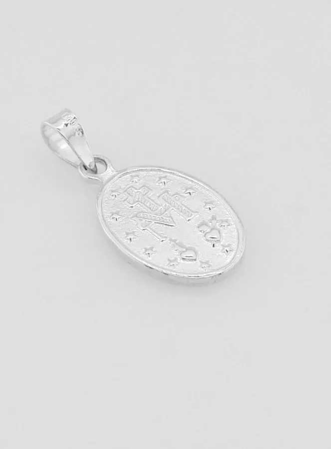 Miraculous Medal of the Paris Rue du Bac in Silver - 13mm (pic 4)