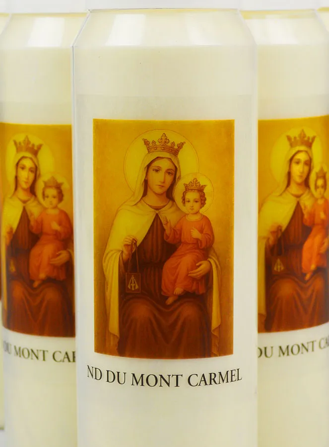 Set 6 Sanctuary Candles Our Lady of Mount Carmel (pic 3)