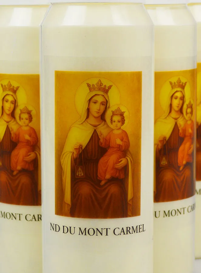 Set 10 Sanctuary Candles Our Lady of Mount Carmel (pic 3)