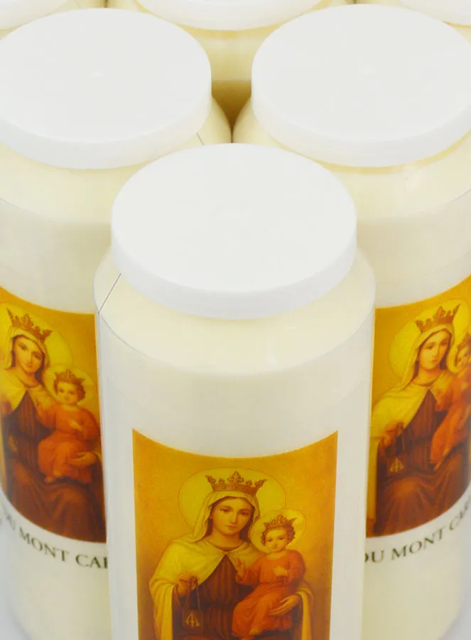 Set 10 Sanctuary Candles Our Lady of Mount Carmel (pic 4)