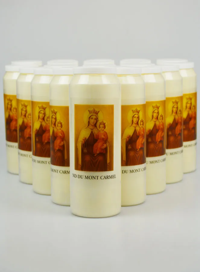 Set 20 Sanctuary Candles Our Lady of Mount Carmel (pic 1)