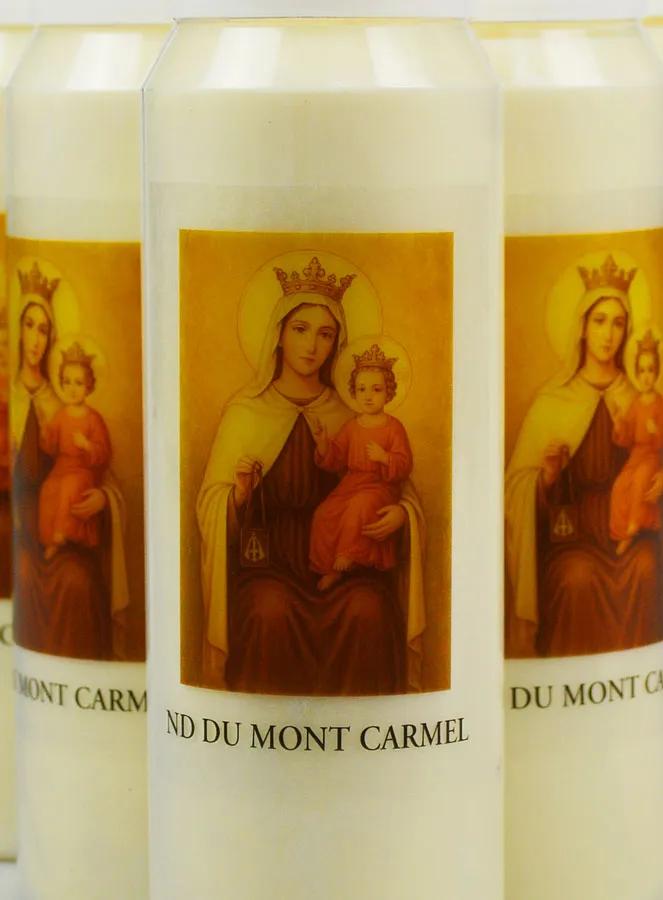 Set 20 Sanctuary Candles Our Lady of Mount Carmel (pic 3)