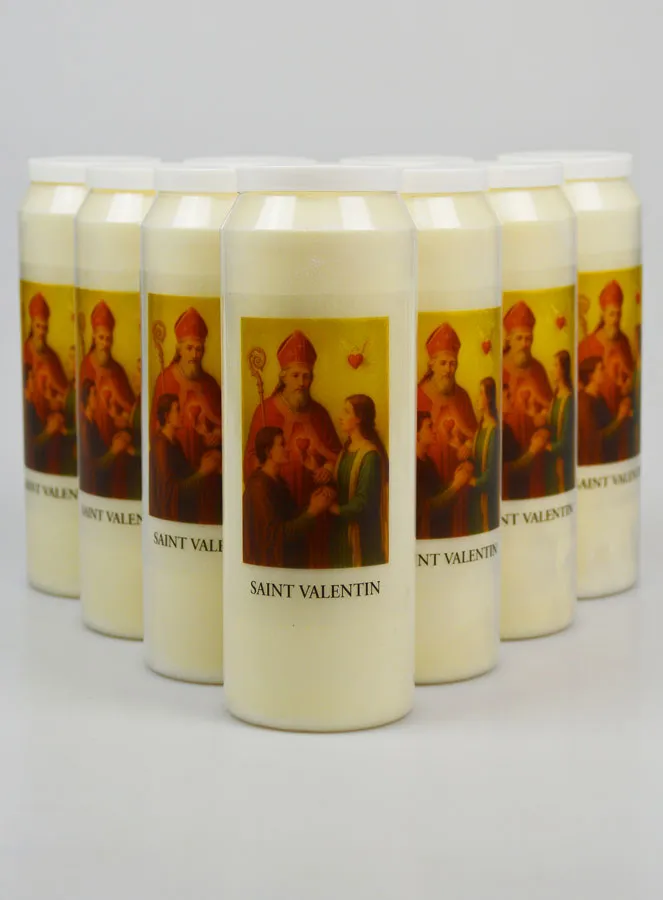 Set 10 Sanctuary Candles Saint Valentine (pic 1)