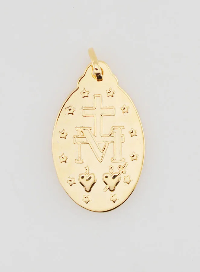Gold-Plated Miraculous Medal - 25mm (pic 4)