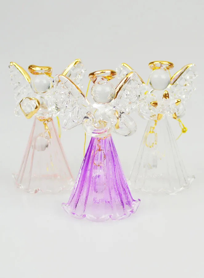 Set of 3 Hanging Angels - 6cm (pic 1)