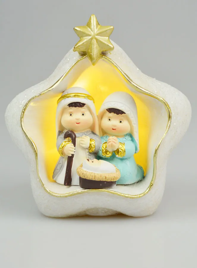 Illuminated Nativity Scene for Children - 9cm (pic 1)