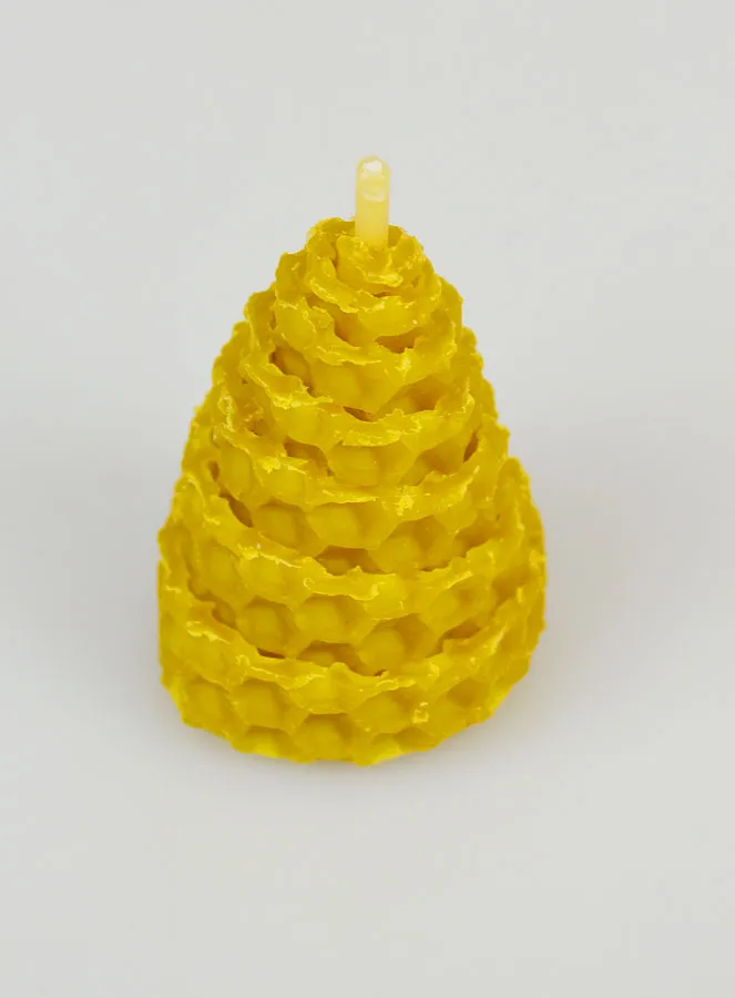 Cone Candle 100% Natural Beeswax - 5cm (pic 2)