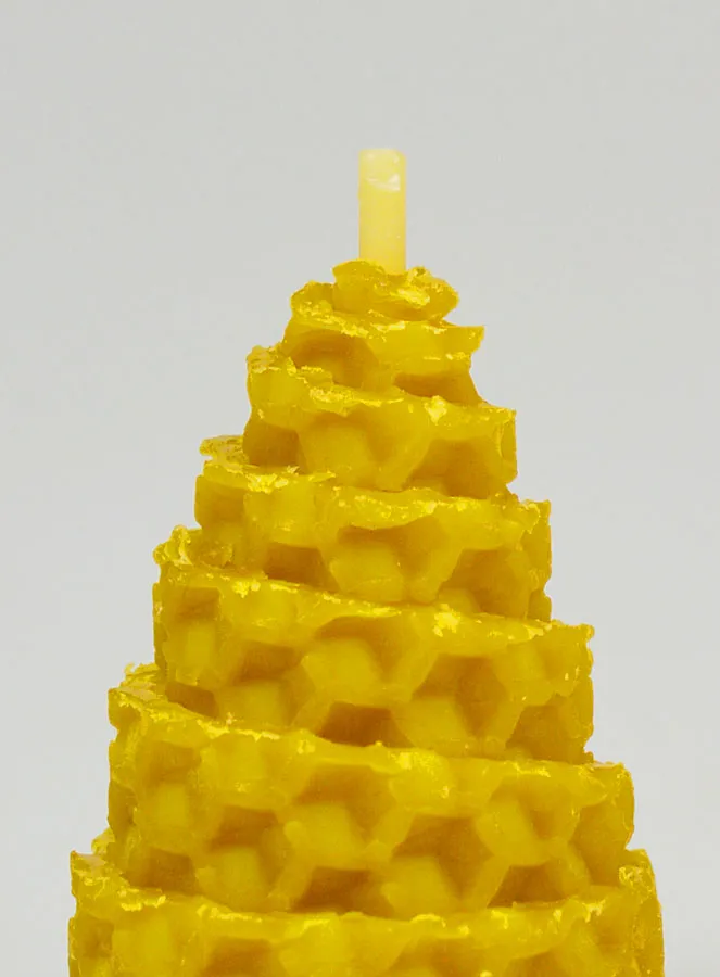 Cone Candle 100% Natural Beeswax - 5cm (pic 3)