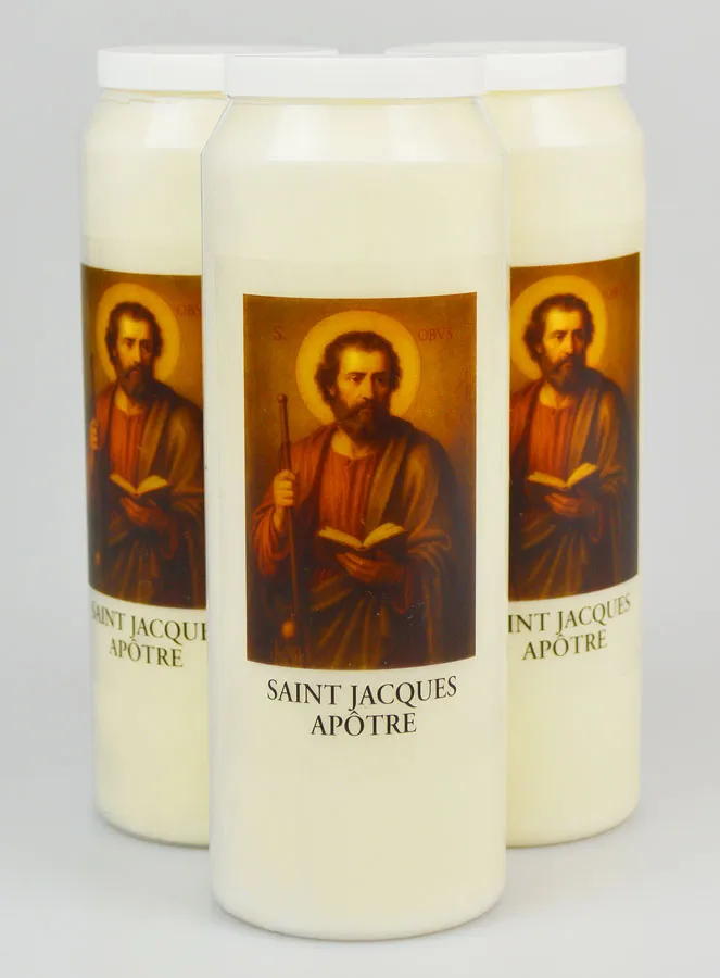 Set 3 Sanctuary Candles to Saint James the Apostle (pic 1)