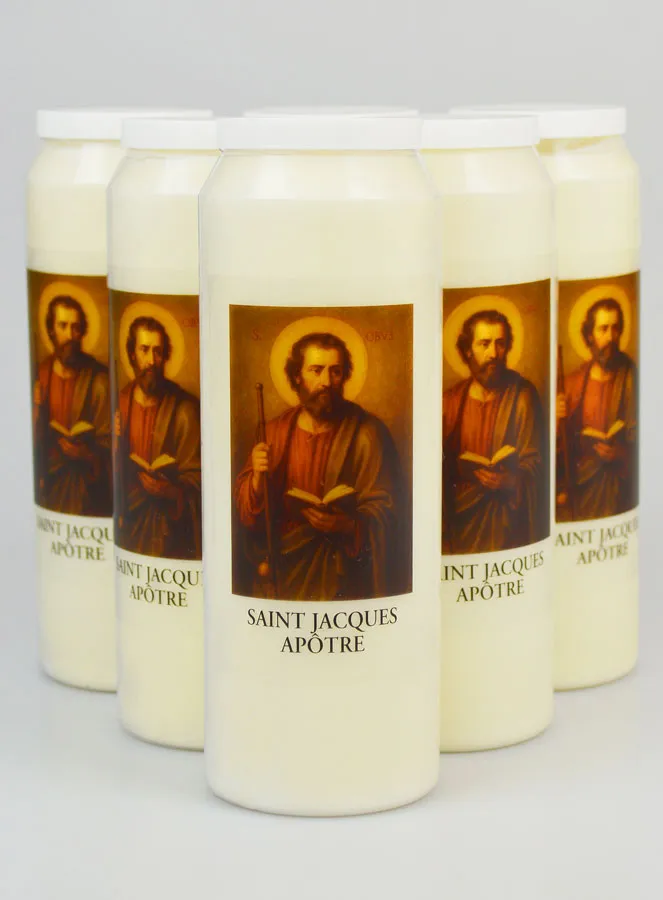 Set 6 Sanctuary Candles to Saint James the Apostle (pic 1)