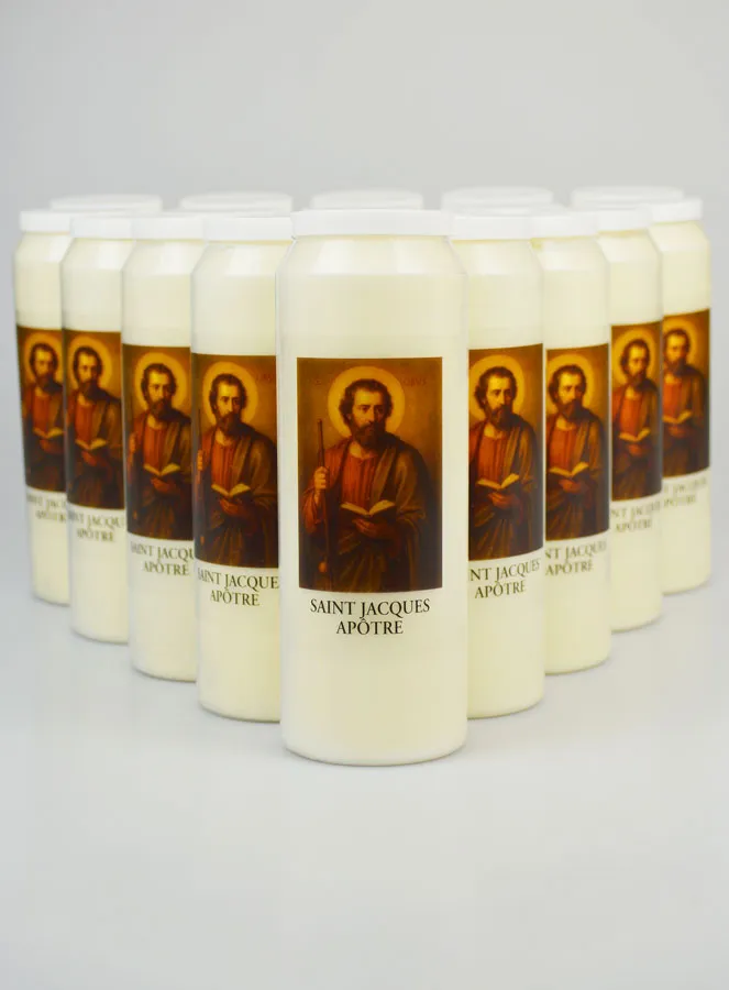 Set 20 Sanctuary Candles to Saint James the Apostle (pic 1)