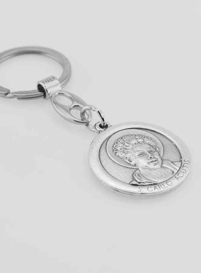 Metal Keyring - Saint Carlo Acutis (pic 3)
