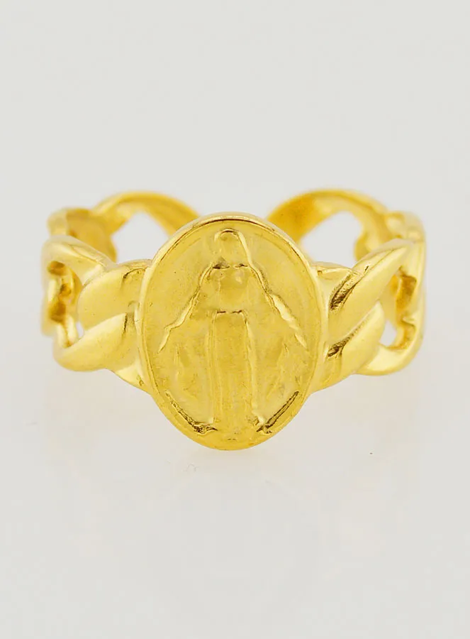 Religious Ring Miraculous Virgin - Adjustable (pic 1)