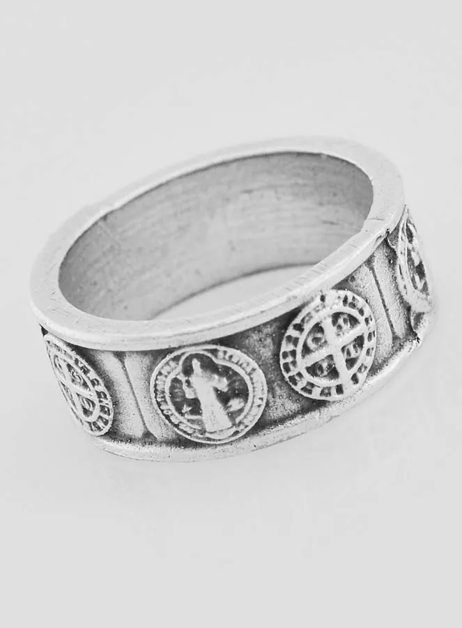 Religious Ring Saint Benedict - Size 58 (pic 3)