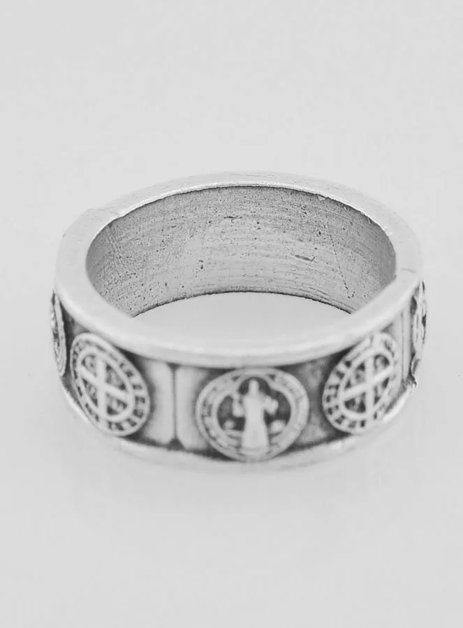 Religious Ring Saint Benedict - Size 58 (pic 4)