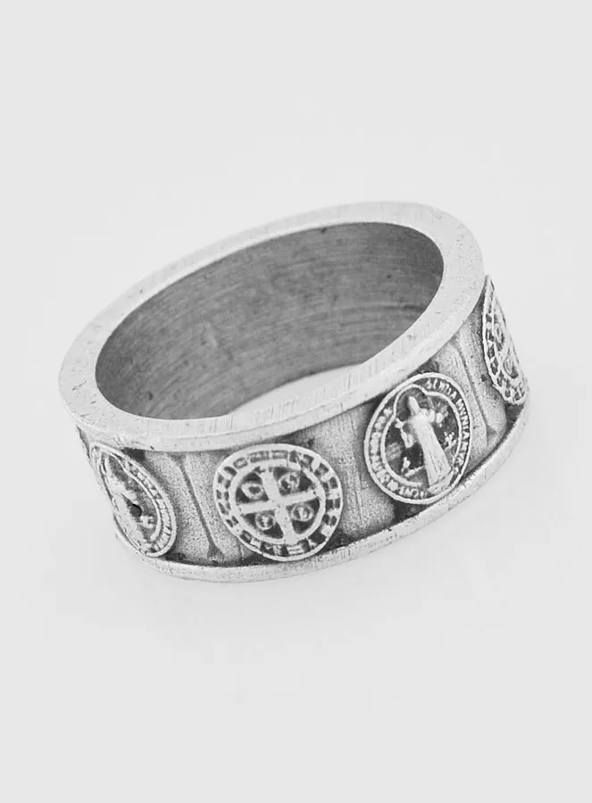 Religious Ring Saint Benedict - Size 54 (pic 3)