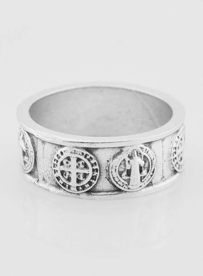 Religious Ring Saint Benedict - Size 62 (pic 1)