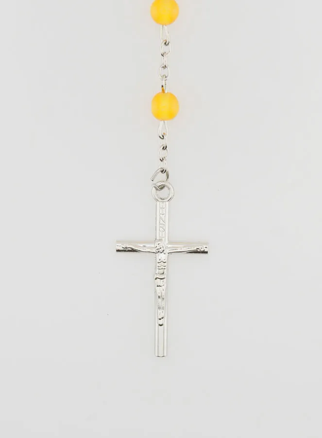 Miraculous Medal Rosary - Amber (pic 3)