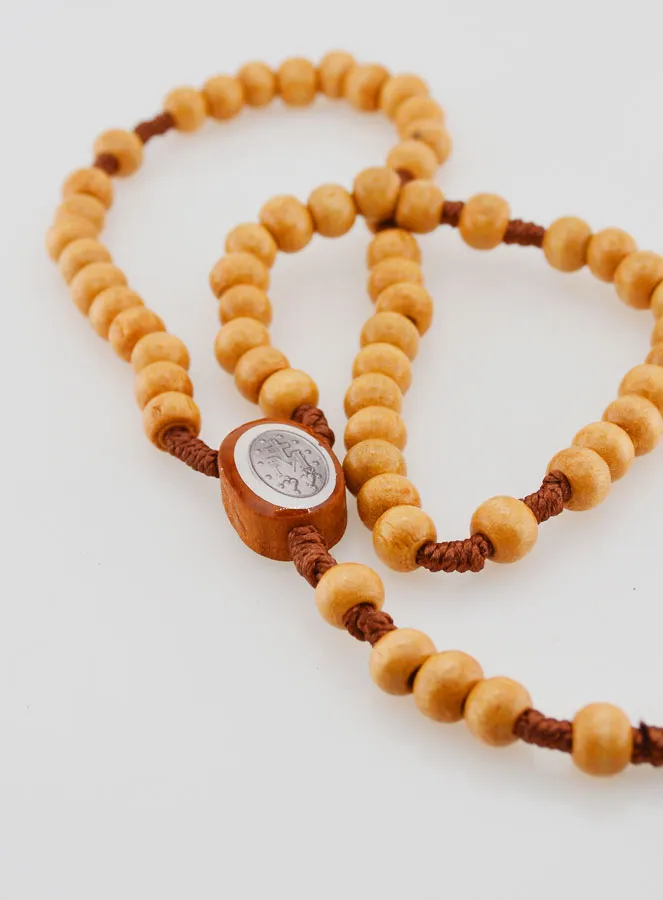 Miraculous Virgin Rosary Wooden Beads (pic 4)
