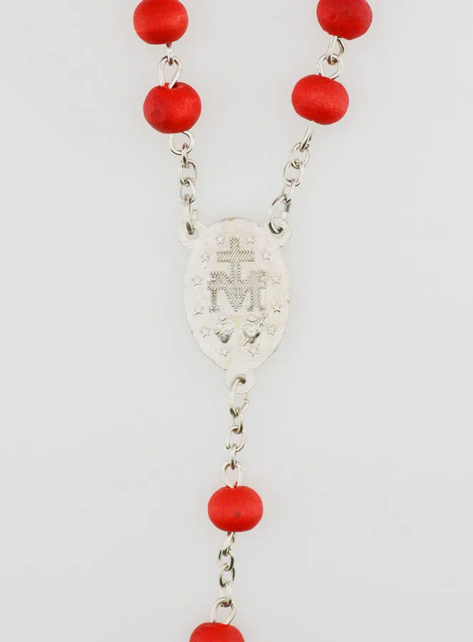 Miraculous Virgin Medal Rosary in Rosewood (pic 4)