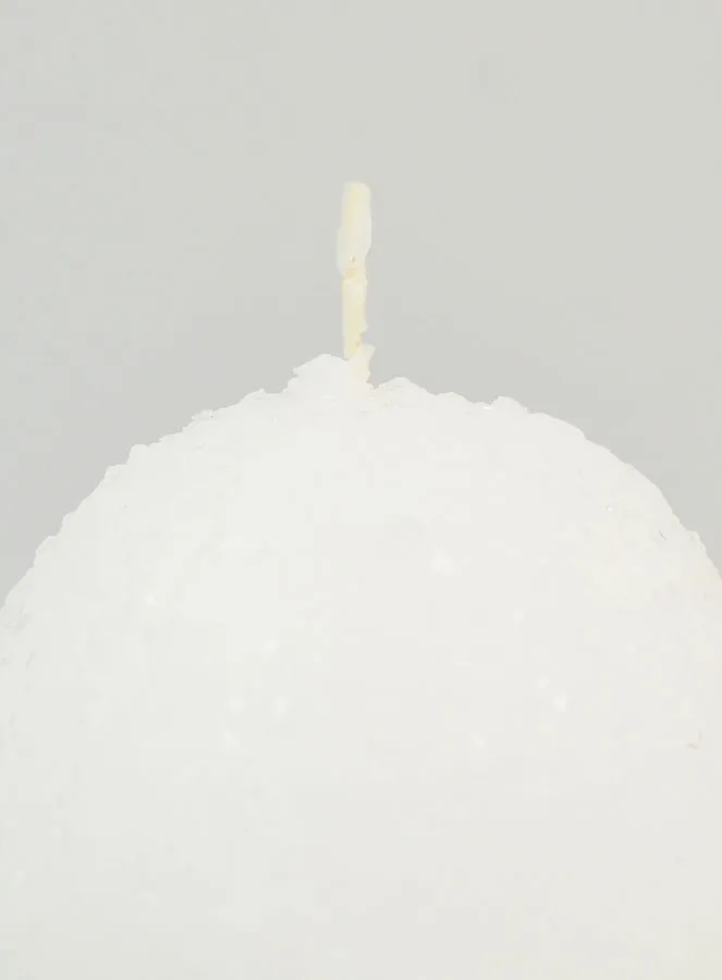 Snowball Christmas Candle - 8cm (pic 3)