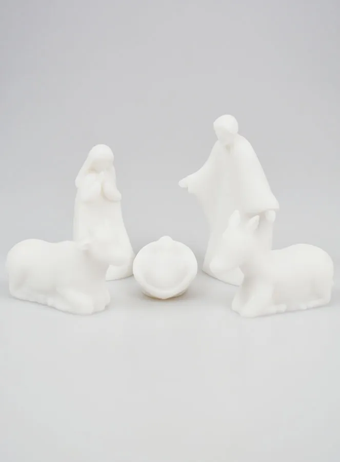 Alabaster Nativity Scene - 5 Pieces (pic 1)