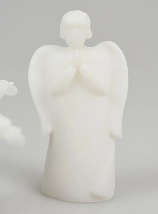 Alabaster Christmas Nativity Scene - Messenger Angels (pic 4)