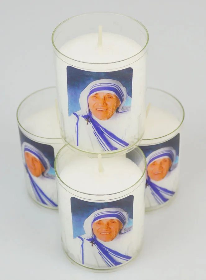 Set of 4 Votive Candles Saint Mother Teresa (pic 2)