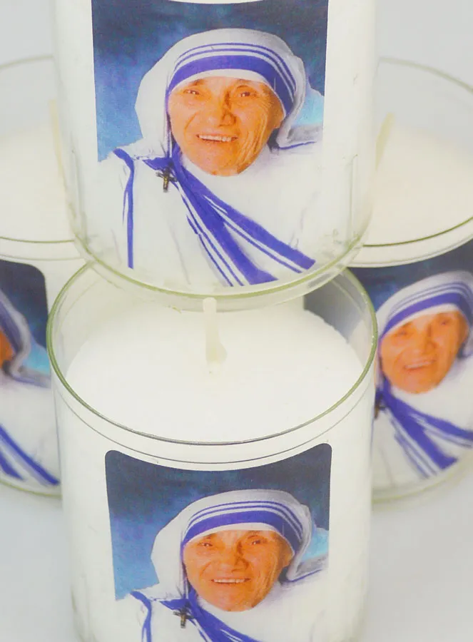 Set of 4 Votive Candles Saint Mother Teresa (pic 4)