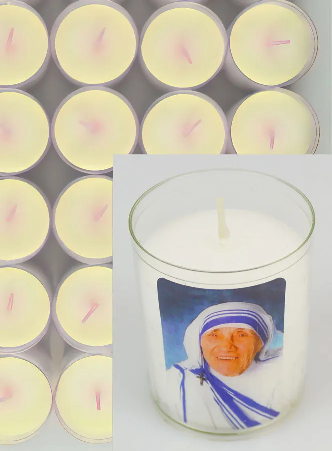 Set of 10 Votive Candles Saint Mother Teresa (pic 4)