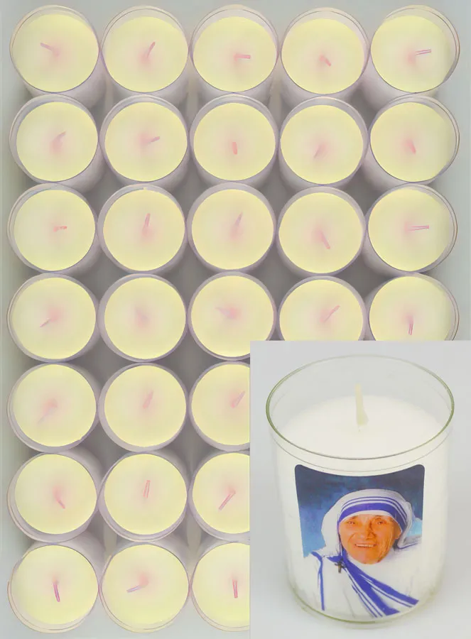 Set of 24 Votive Candles Saint Mother Teresa (pic 2)