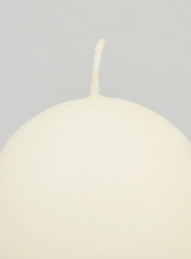 Decorative Ball Candle 80mm - Ivory (pic 3)