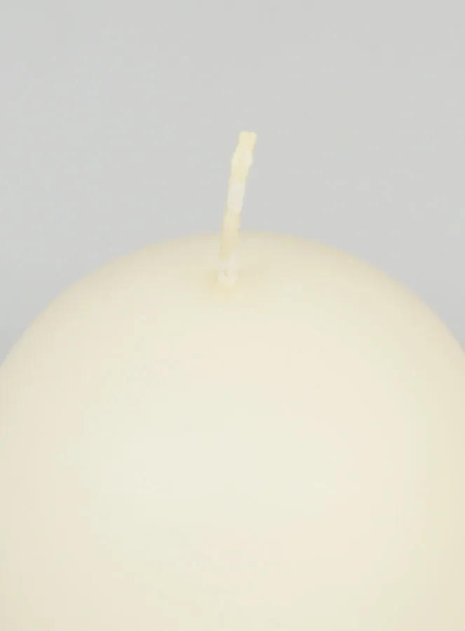Decorative Ball Candle 80mm - Ivory (pic 4)