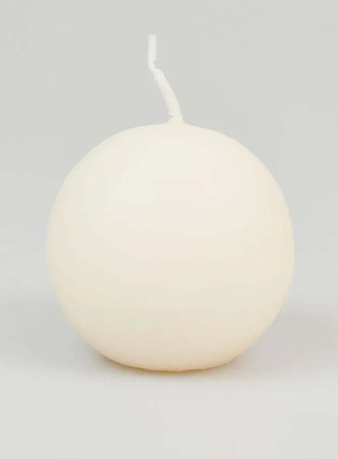 Decorative Ball Candle 60mm - Ivory (pic 1)