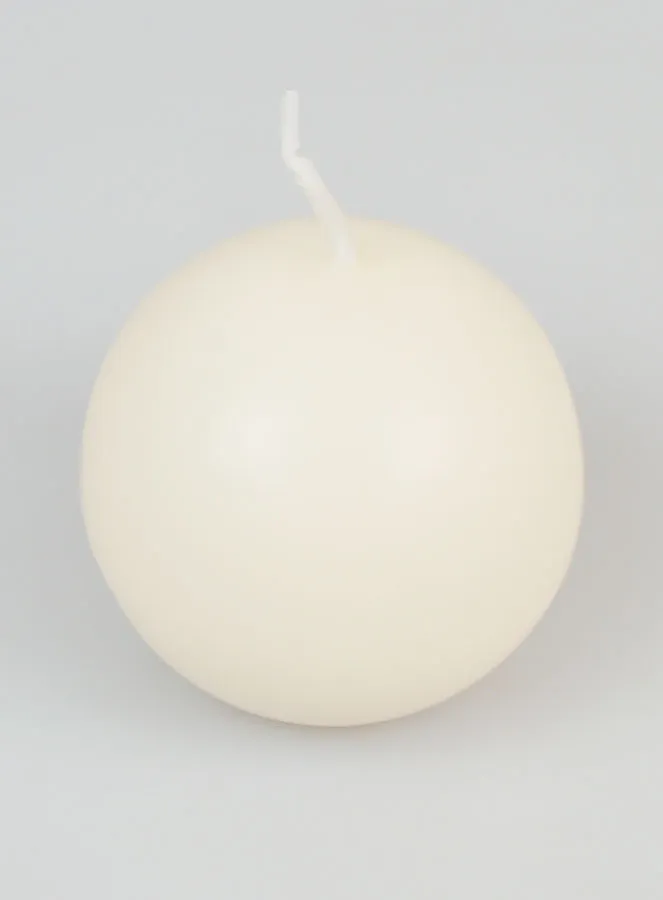 Decorative Ball Candle 60mm - Ivory (pic 2)