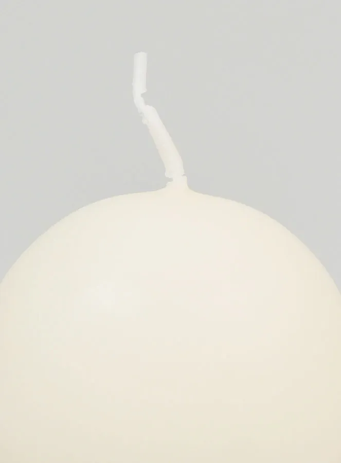 Decorative Ball Candle 60mm - Ivory (pic 3)
