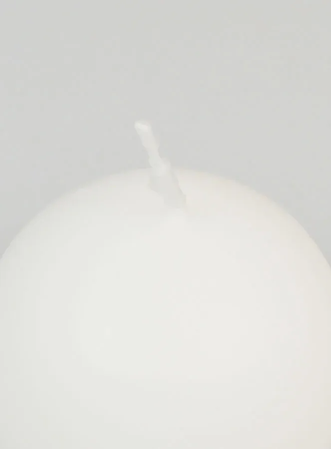 Decorative Ball Candle 60mm - White (pic 4)