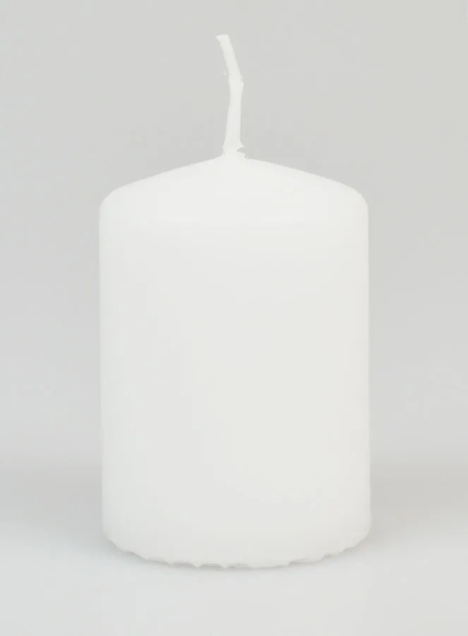 Tabletop Candle 70mm - White (pic 1)