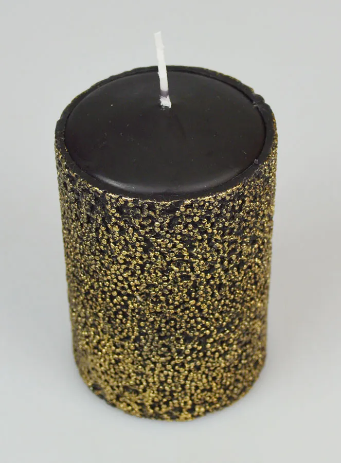 Luxury Tabletop Candle - Black and Gold (pic 2)