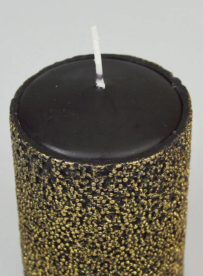 Luxury Tabletop Candle - Black and Gold (pic 4)