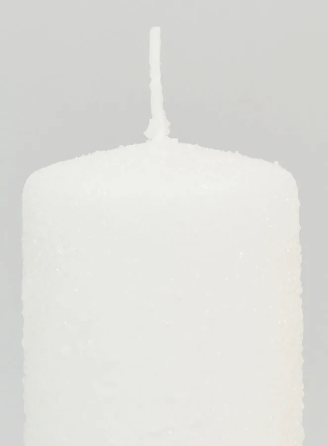 Snow Effect Christmas Candle - 10cm (pic 3)