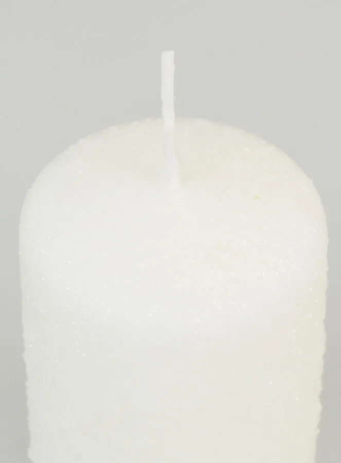 Snow Effect Christmas Candle - 10cm (pic 4)