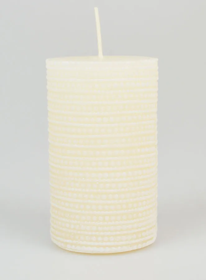 Modern Tabletop Candle - Ivory (pic 1)