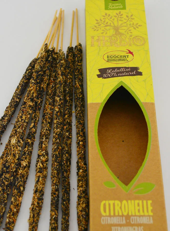Ecocertified Incense Sticks - HERBIO Lemongrass 20g (pic 4)