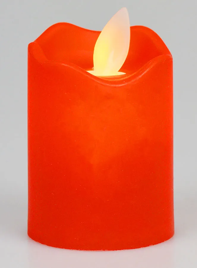 Battery Operated Electric Votive Candle - Red (pic 1)